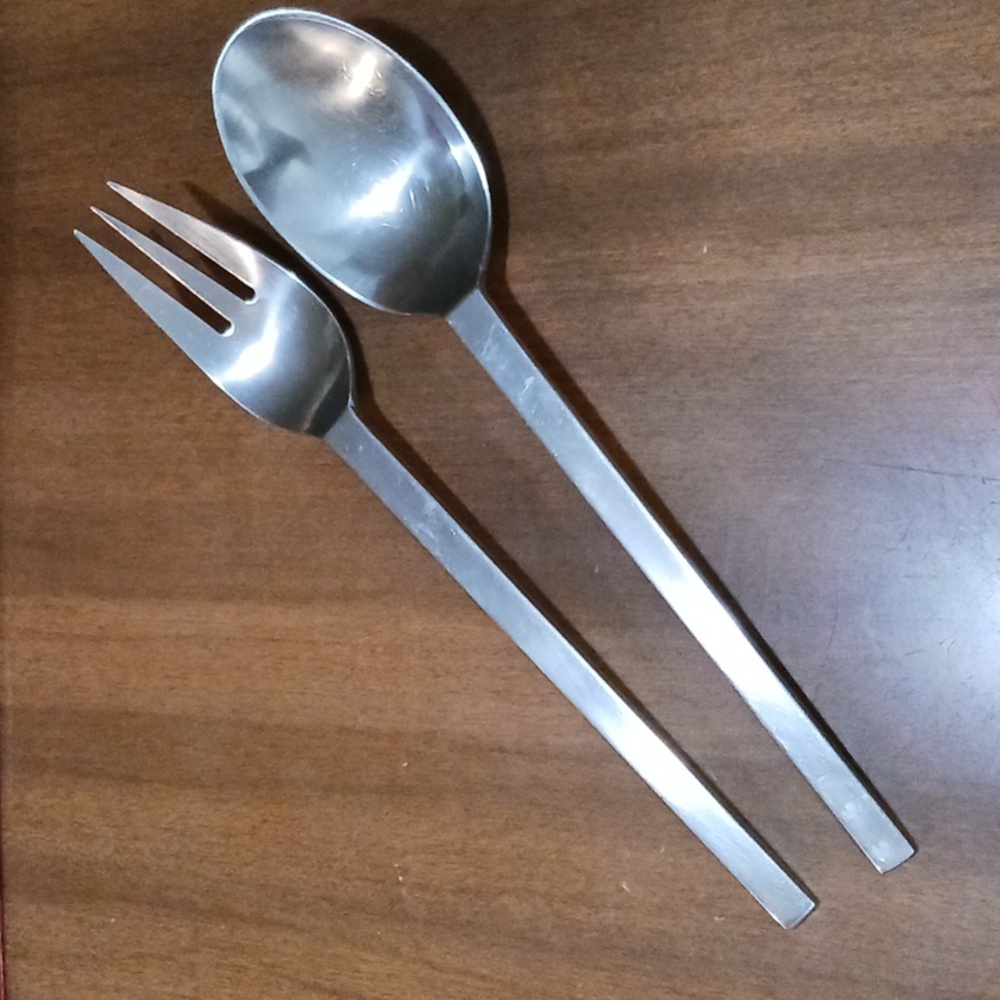 Dansk Serving Dlatware Fork Spoon Discontinued Pair